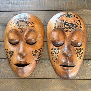 Handcrafted Indonesian Wooden Masks
